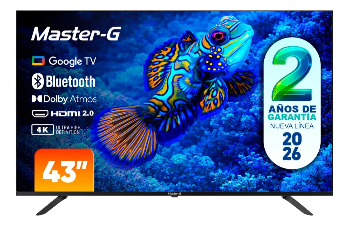 Led 43″ Master-G Smart Tv Google Full Hd Bluetooth